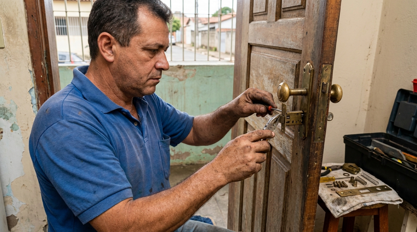 Conserto de Fechadura Residencial perto de mim em Aparecida de Goiânia‑GO